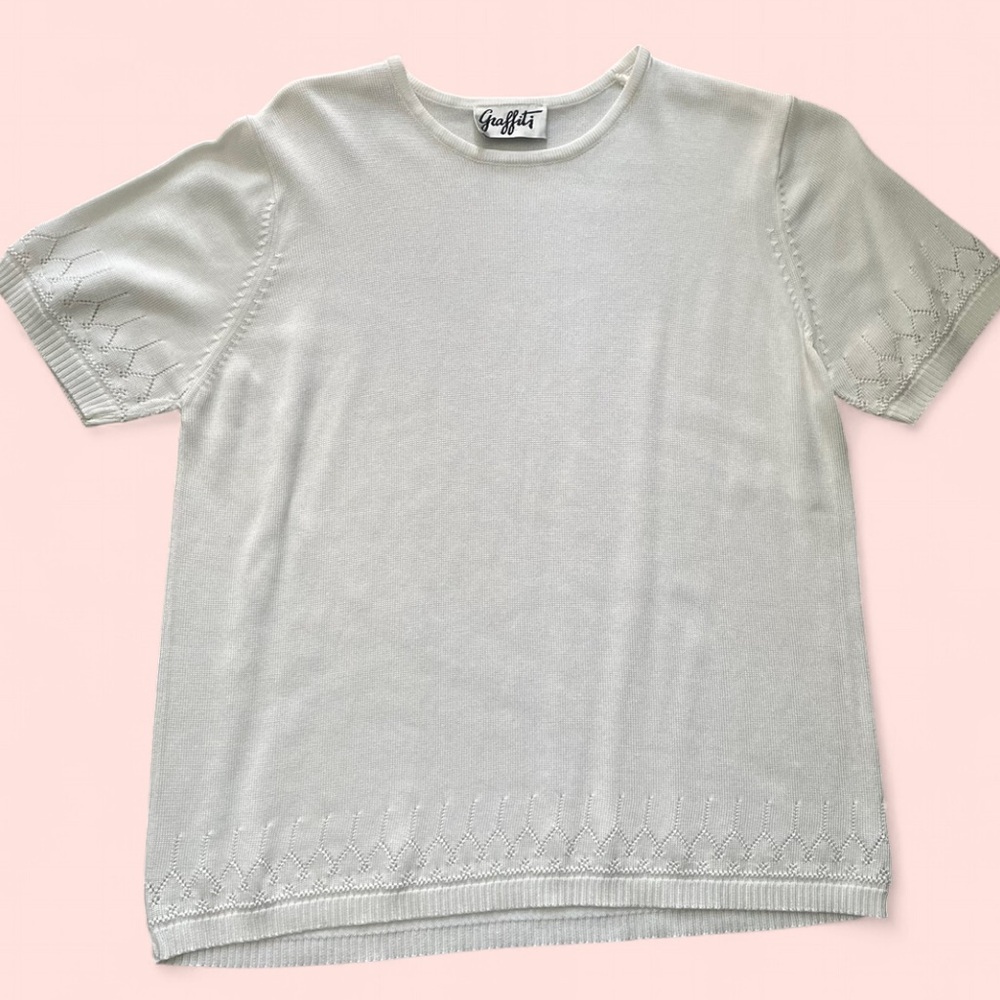 Classy White Short Sleeve Tee